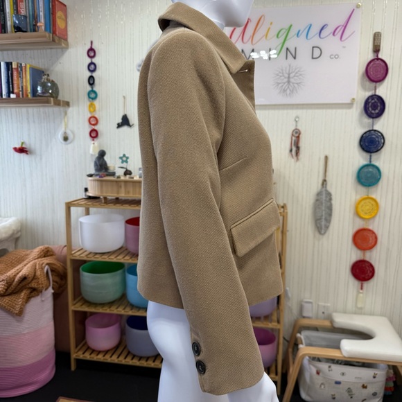 Zara Tan Pea Coat for Women - Picture 2 of 5